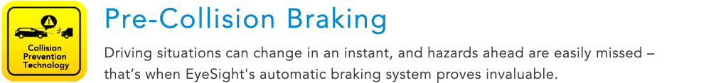 Pre-Collision Braking