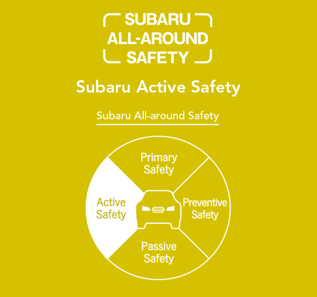 SUBARU ALL-AROUND SAFETY Subaru Active Safety Subaru All-around Safety